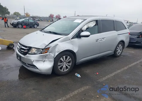 2014 Honda Odyssey Ex from USA, damaged, VIN 5FNRL5H46EB001861